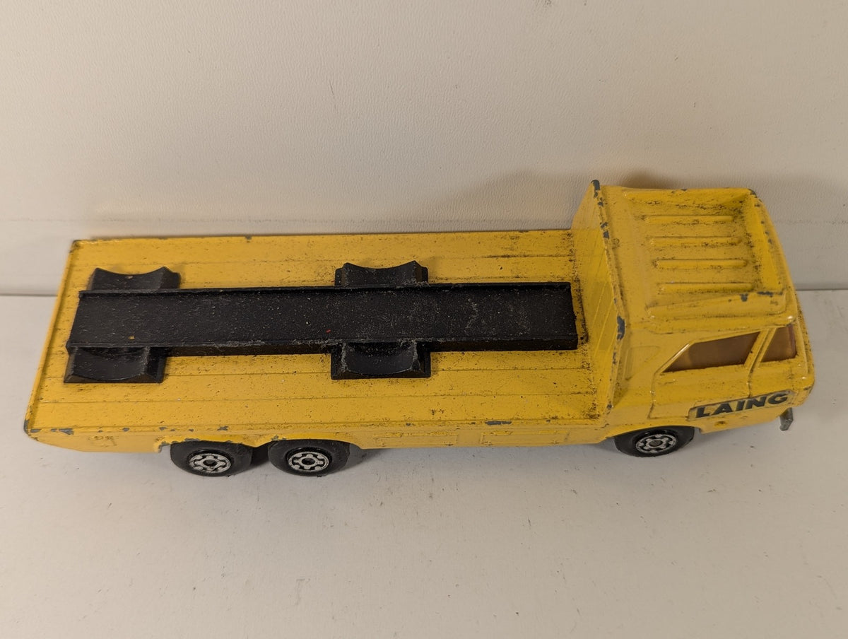 Matchbox Super Kings Construction Transporter Die-cast Model Truck Laing Yellow