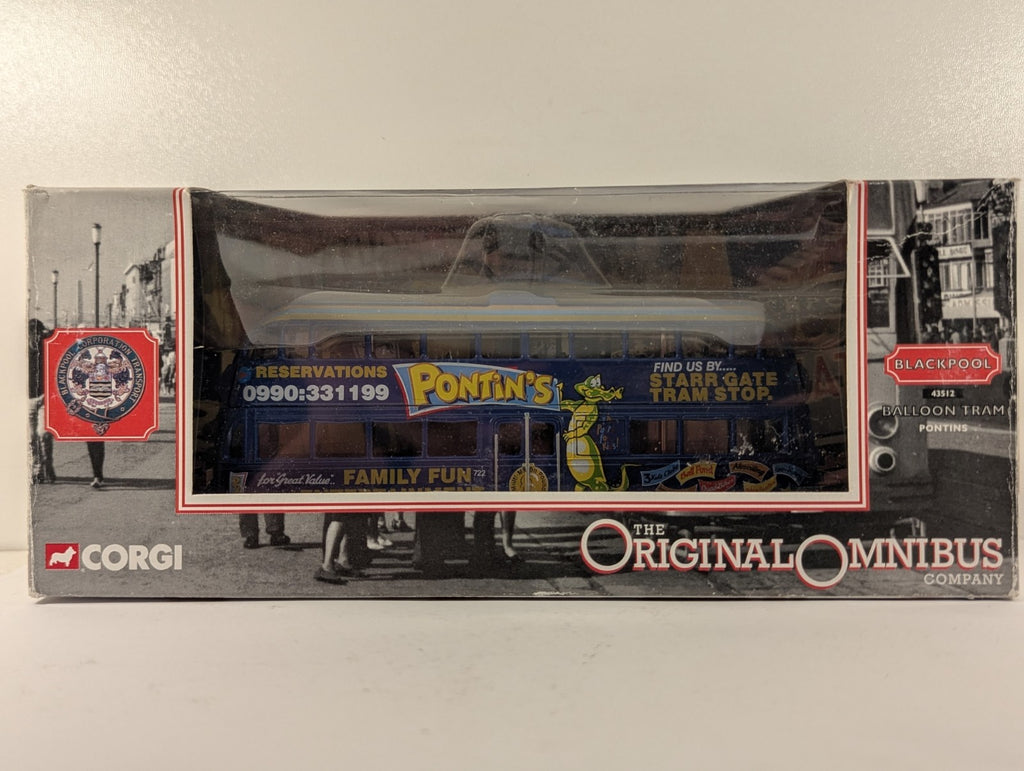 Corgi 1:76 Blackpool Balloon Tram 722 Pontin's 43512