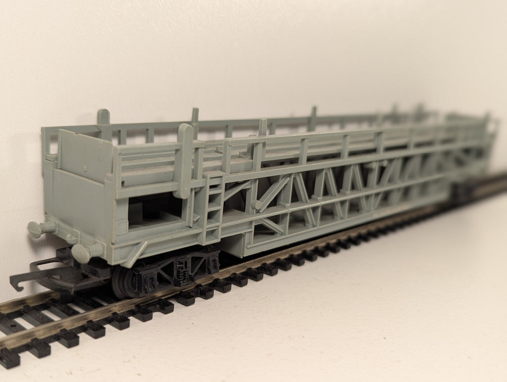 Tri-ang R342 OO Gauge Grey Tierwag Car Transporter