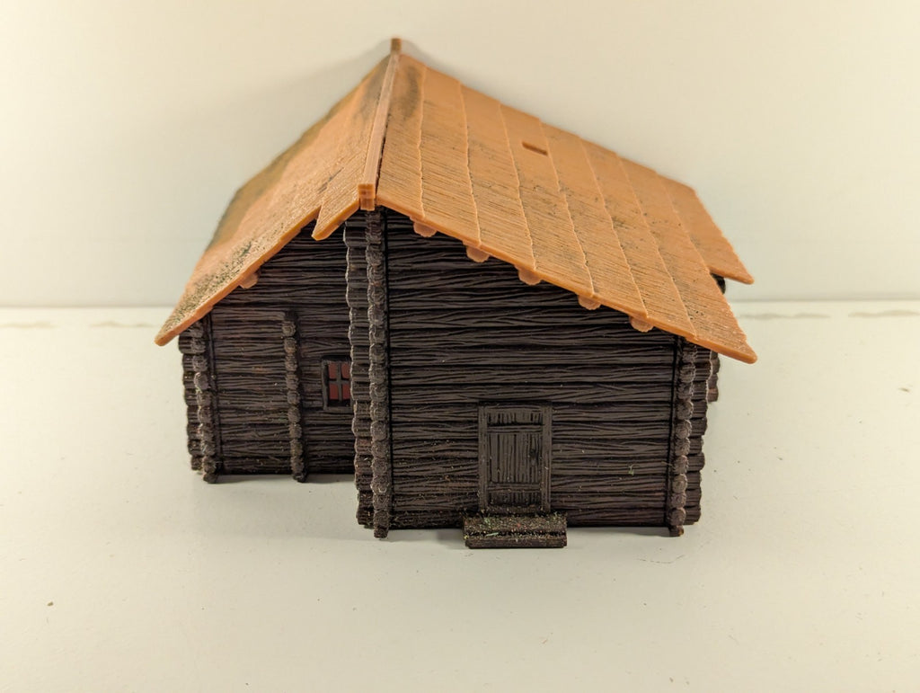 1:72 Scale Russian Izba Log House