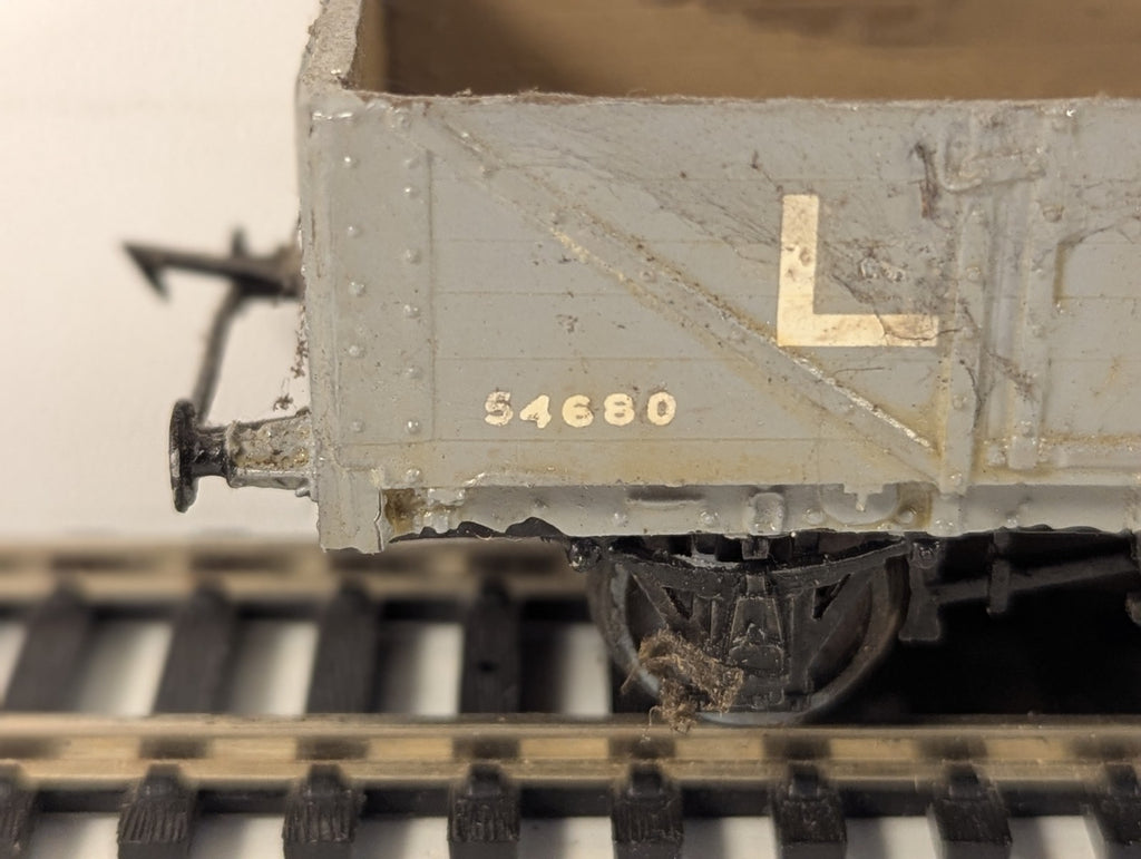 Kitbuilt LMS 5-Plank Open Wagon 54680 LMS Grey