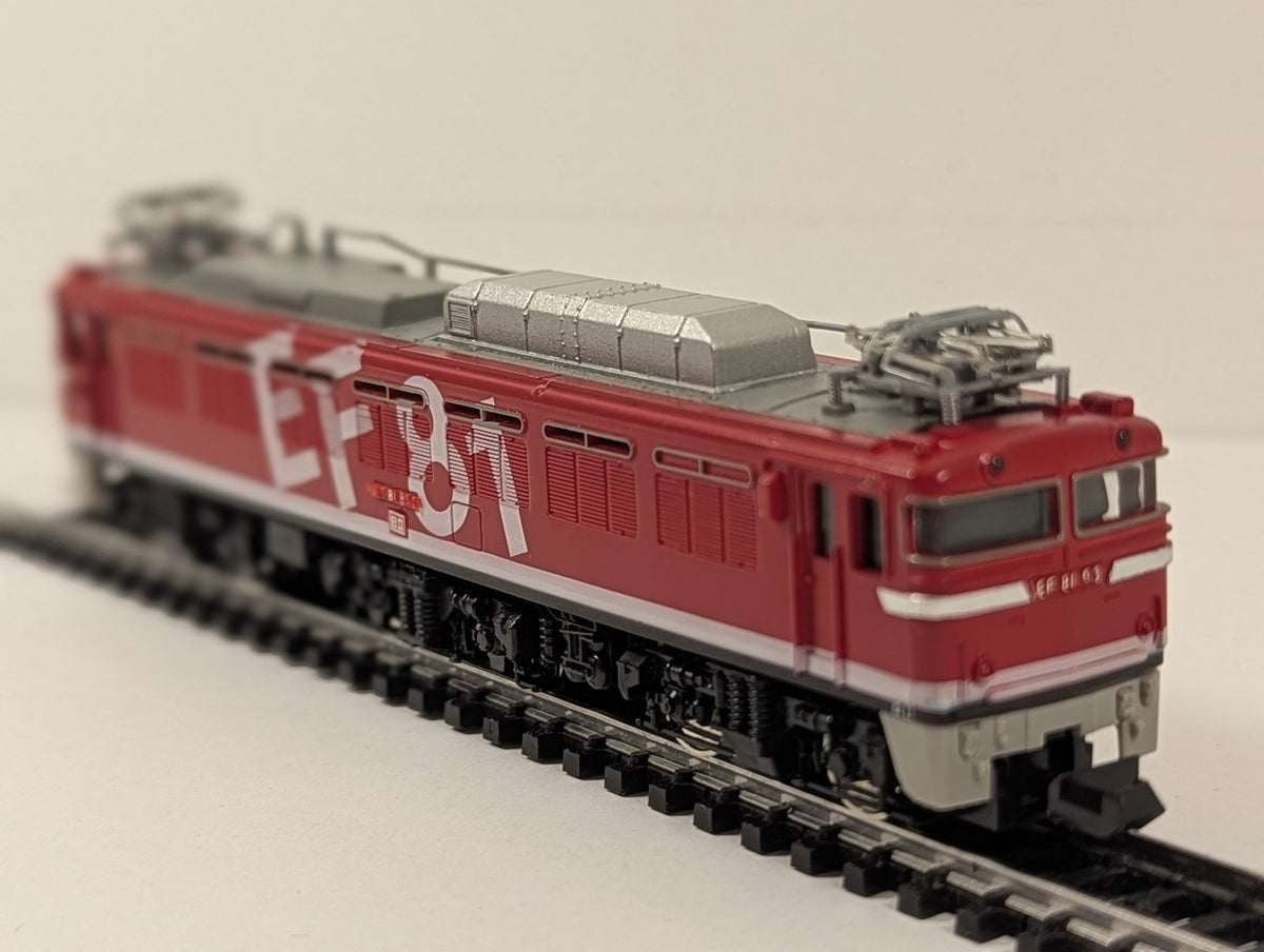 Tomix N Gauge JR EF81 Electric Locomotive (Rainbow) EF81 93 JR Rainbow Red 2153