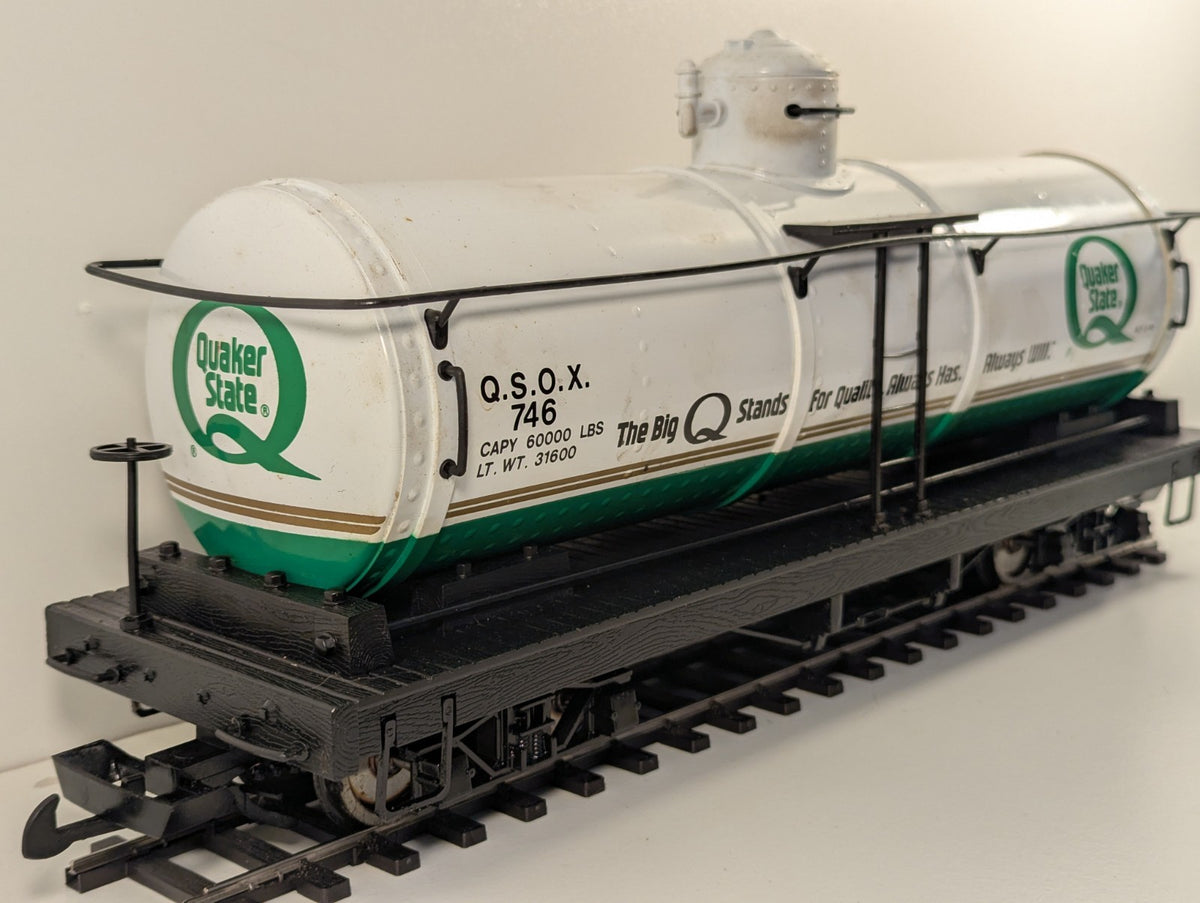 Bachmann Big Haulers G Gauge Quaker State Tank Wagon – O Gauge Wheels