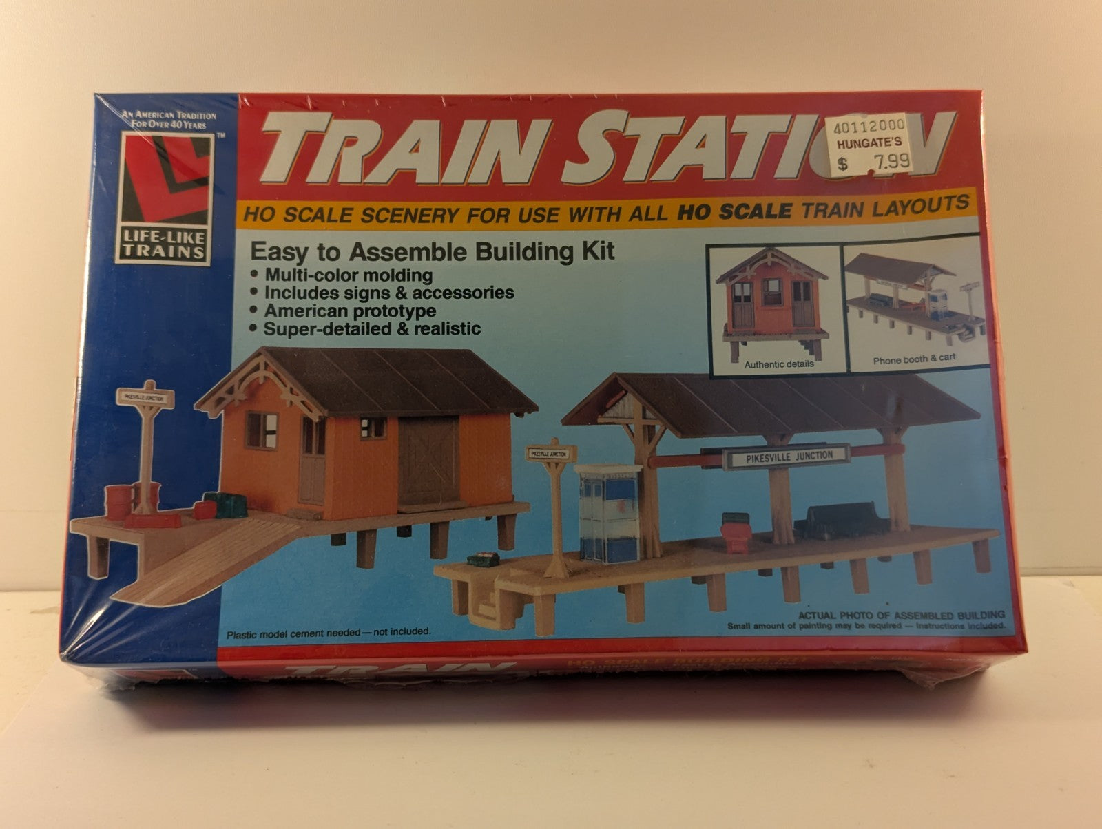 Life-Like Trains HO Scale Train Station Building Kit 1347