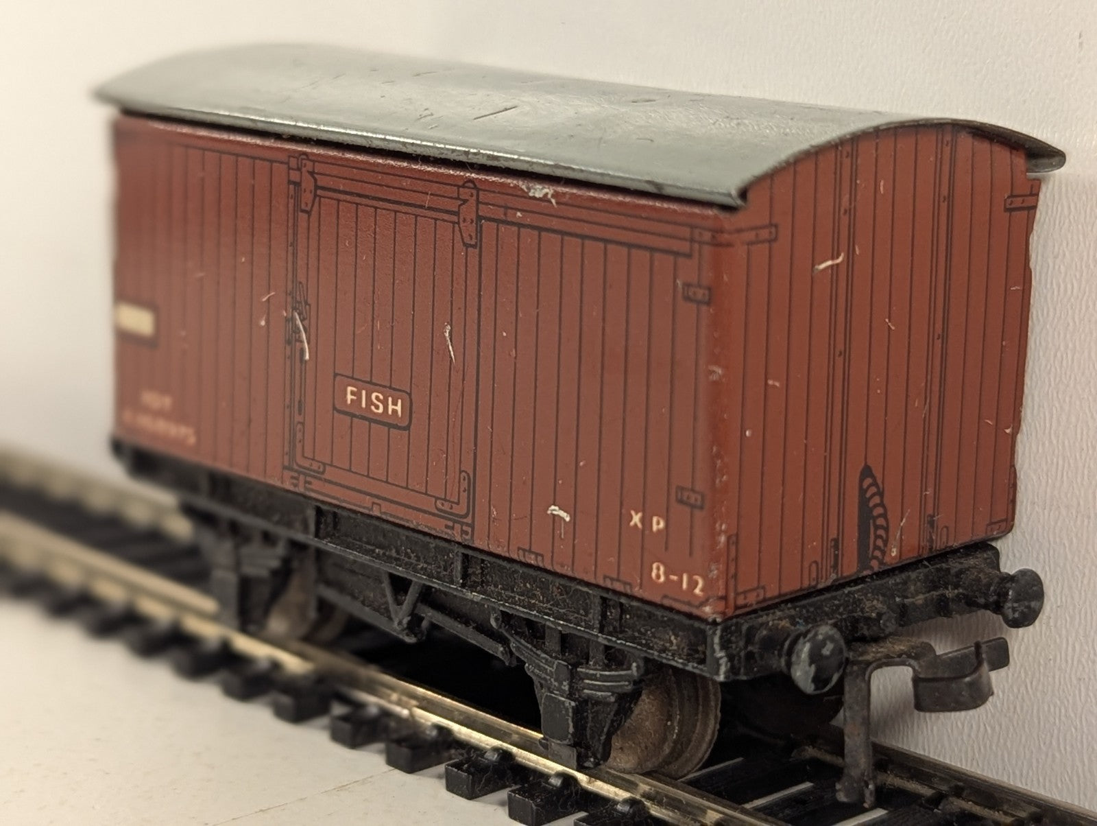 Hornby Dublo OO Gauge BR Fish Van Goods Wagon E168975 BR Bauxite