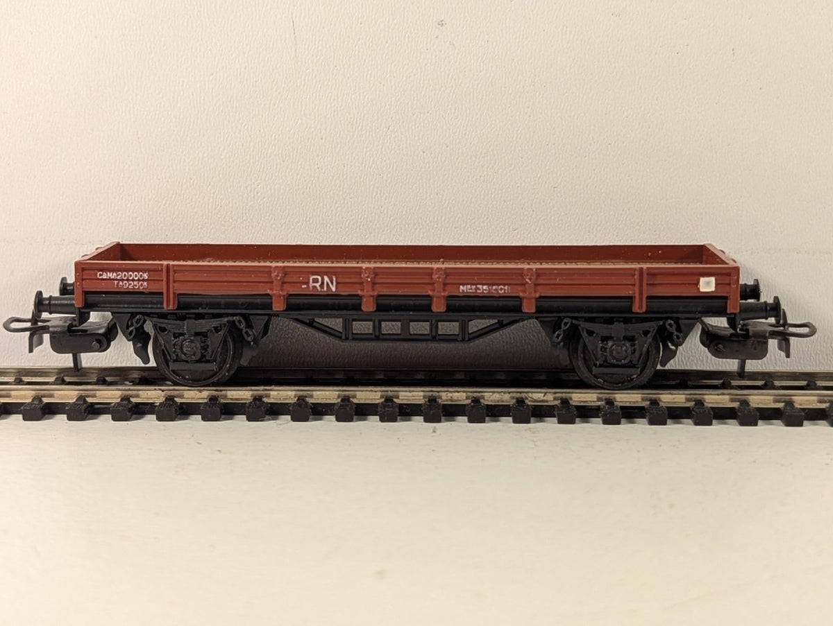Electrotren HO Gauge RN Low Sided Wagon Goods Wagon MEV 351601 Brown