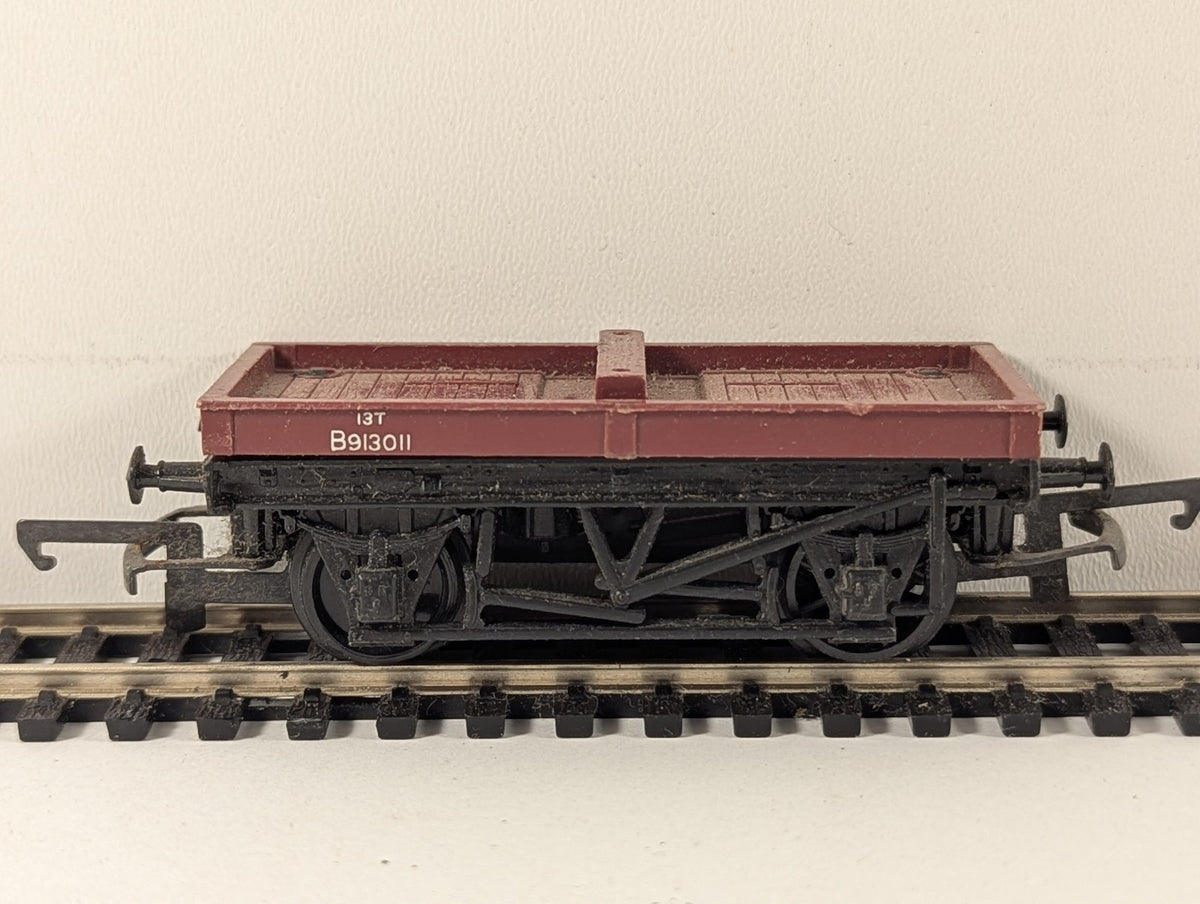 Tri-ang OO Gauge BR Conflat Wagon Rolling Stock B913011 BR Bauxite R.14