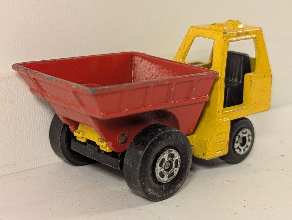 Matchbox Site Dumper Diecast Vehicle Yellow and Red 26