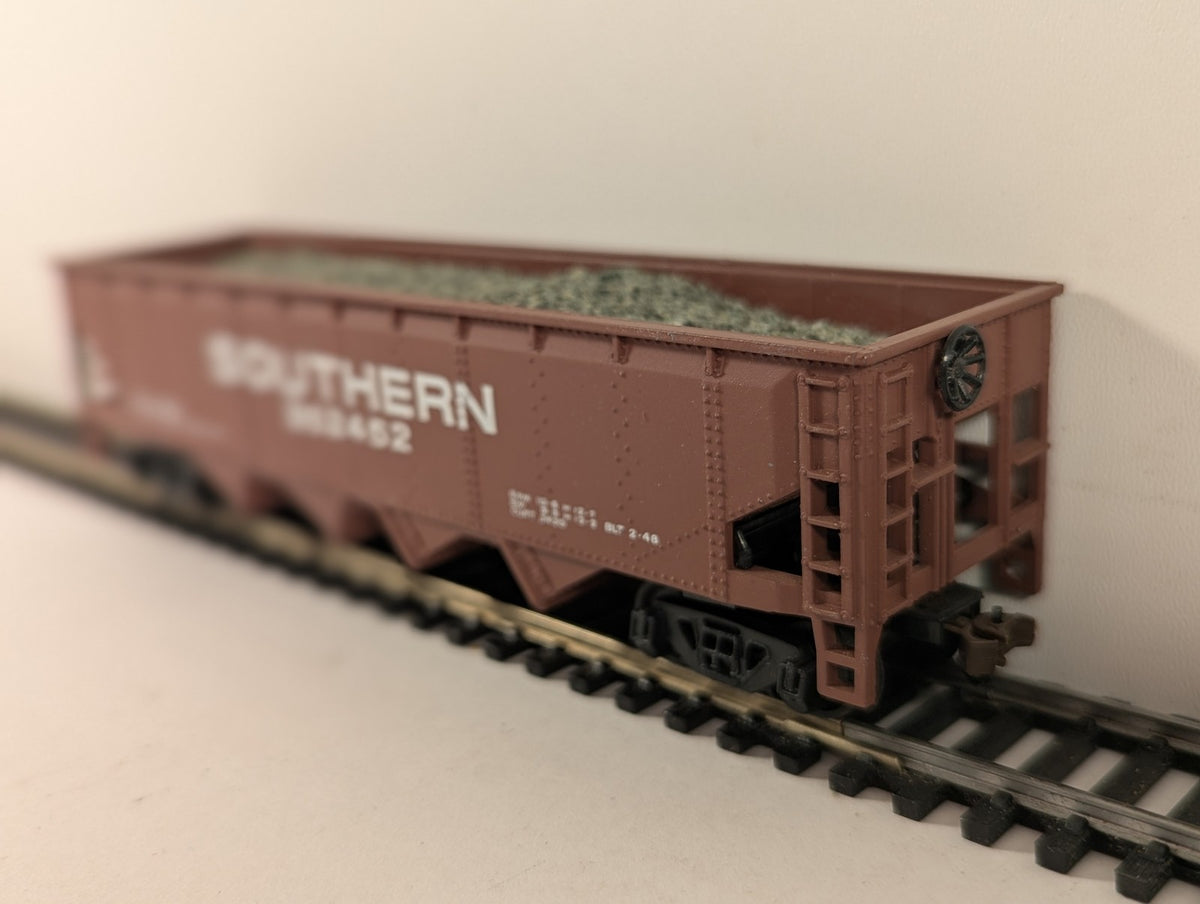 Bachmann HO Gauge Southern 3-Bay Offset Side Hopper Wagon 352452 Southern brown