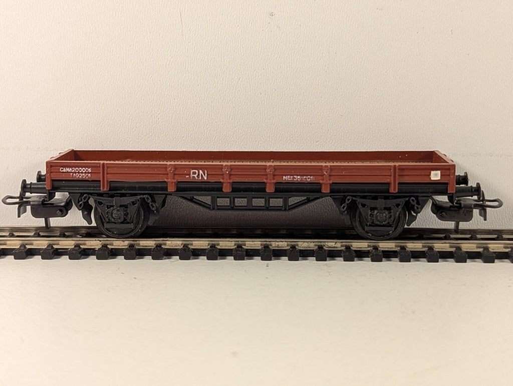Electrotren HO Gauge RN Low Sided Wagon Goods Wagon MEV 351601 Brown