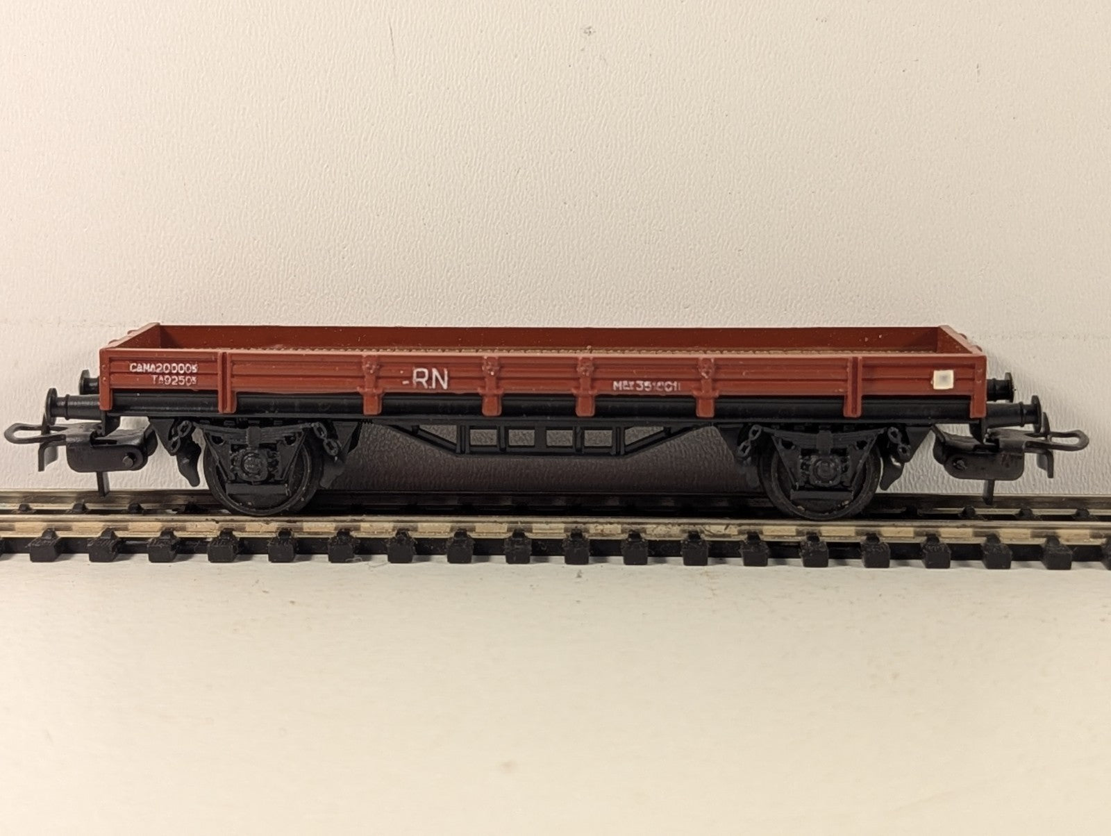 Electrotren HO Gauge RN Low Sided Wagon Goods Wagon MEV 351601 Brown