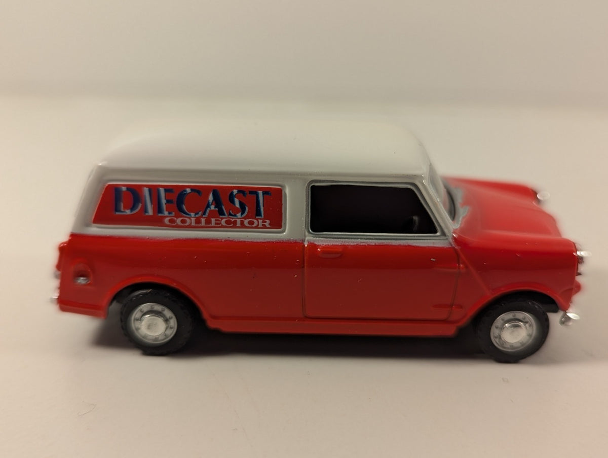 Oxford Diecast Mini Van “Diecast Collector” Red with White Roof