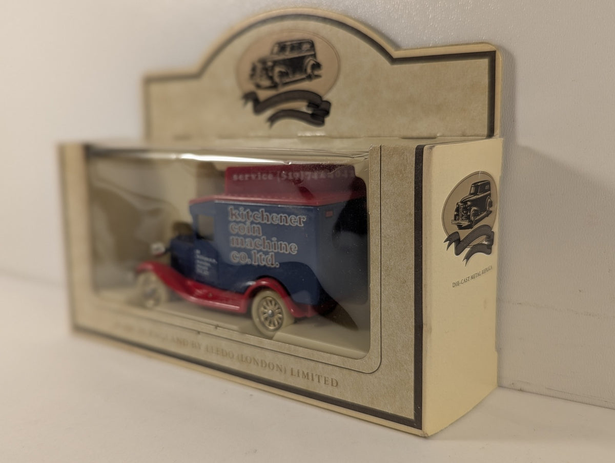Lledo Model A Ford Van Die-cast Model Van Kitchener Coin Machine Co. Ltd.