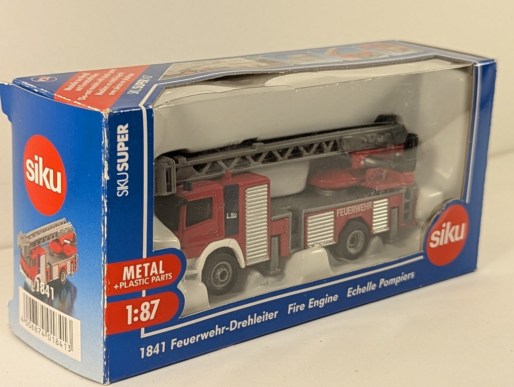 Siku 1:87 Feuerwehr-Drehleiter Fire Engine Die-cast Vehicle 1841