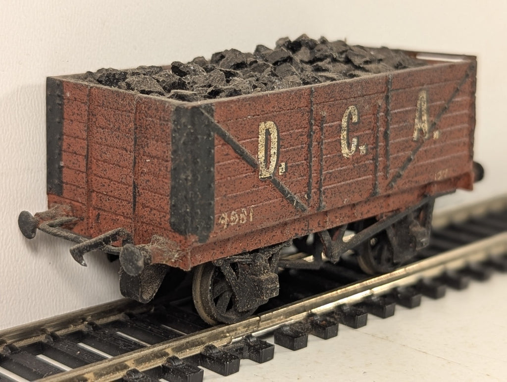 Kitbuilt 7-Plank Open Coal Wagon Goods Wagon 4981 D.C.A. Brown