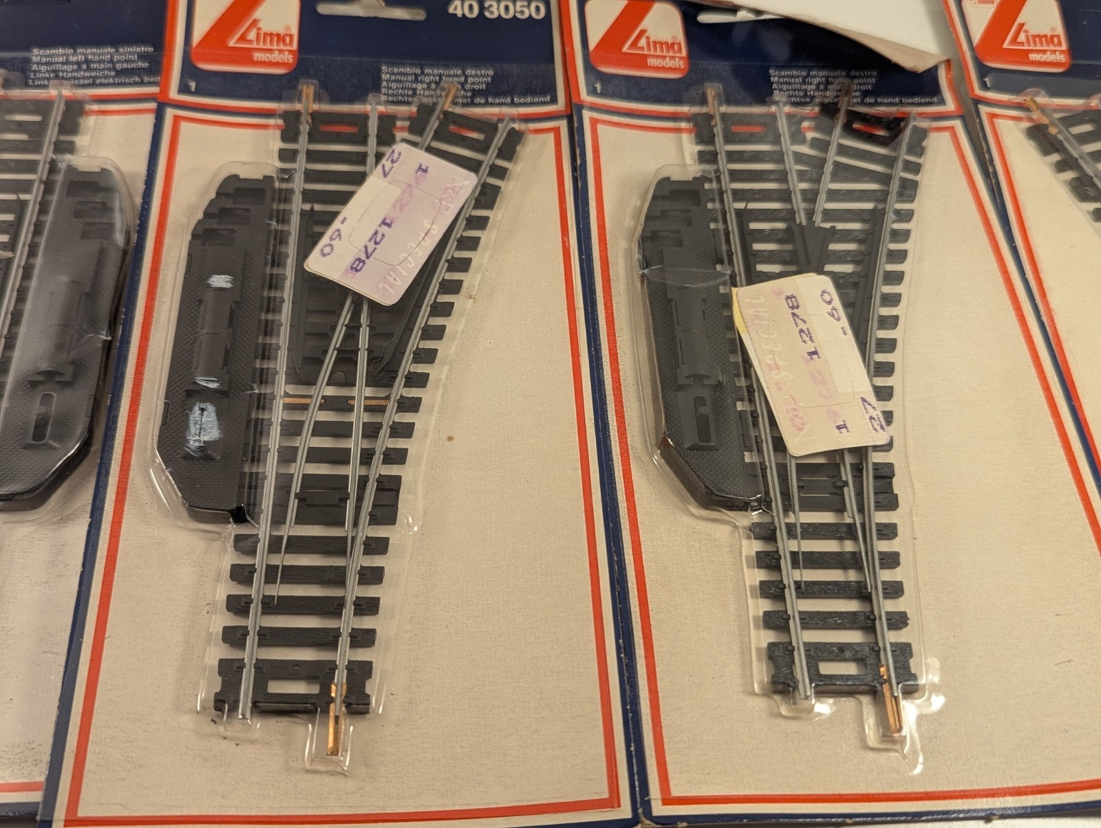 Lima OO Gauge 40 3050 40 3051 Left and Right Hand Manual Points Job