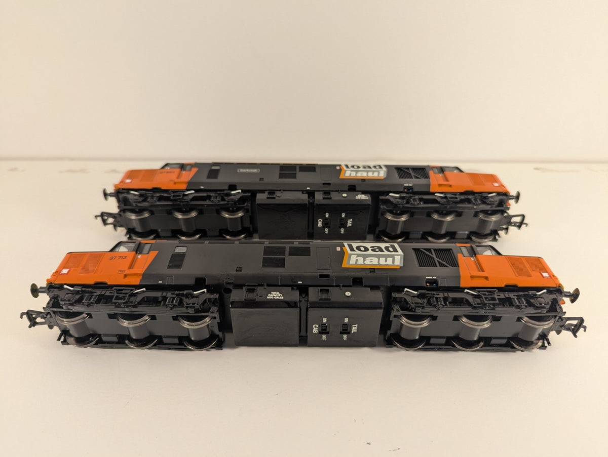 Bachmann 32-390Y OO Loadhaul Class 37 Twin Pack