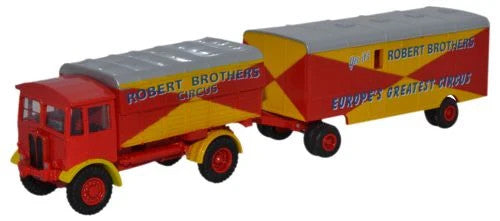 Oxford Diecast 76AEC019 AEC Matador & Trailer Robert Brothers