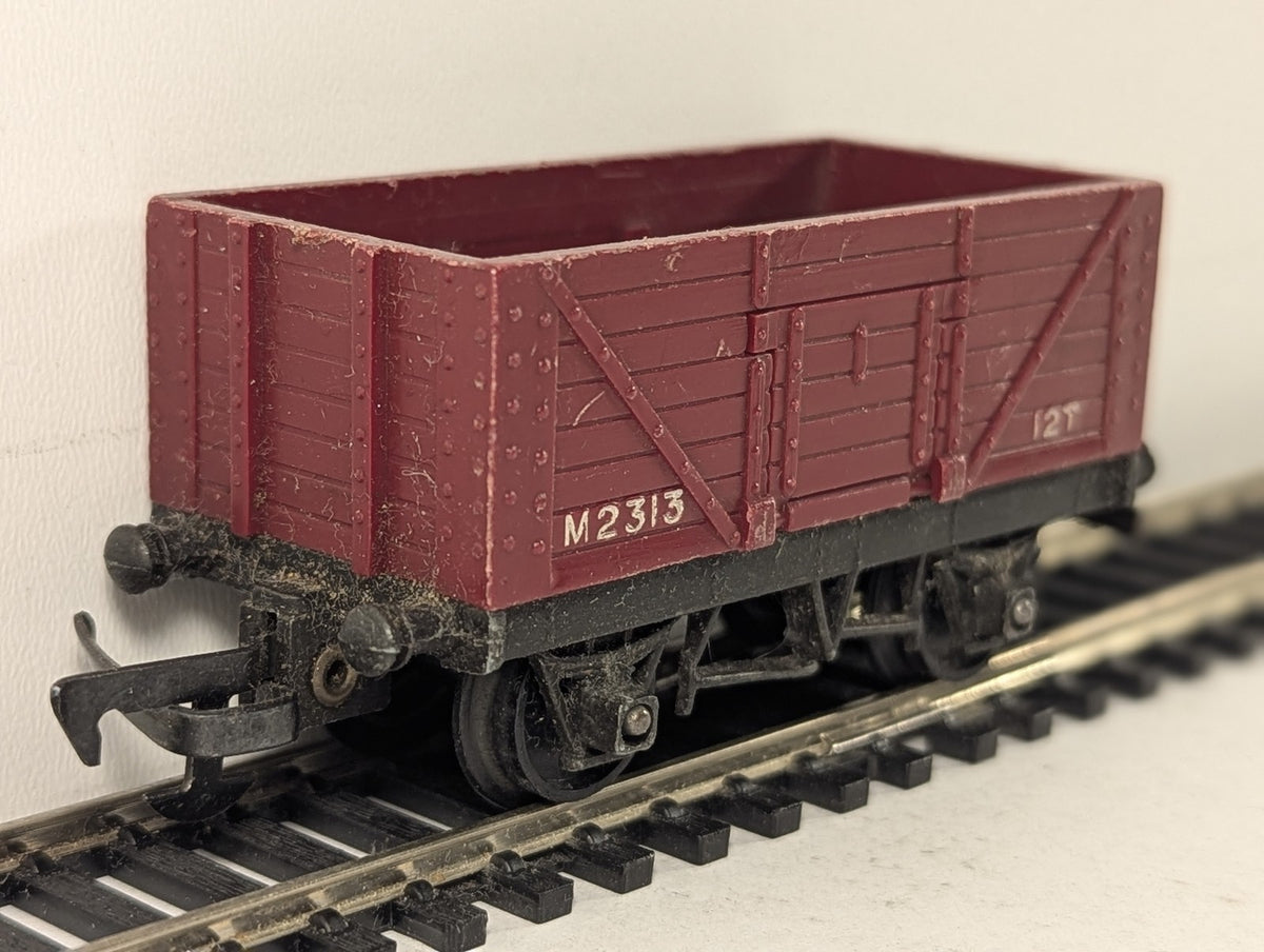 Tri-ang OO Gauge 12T Open Goods Wagon M2313 Maroon R.112