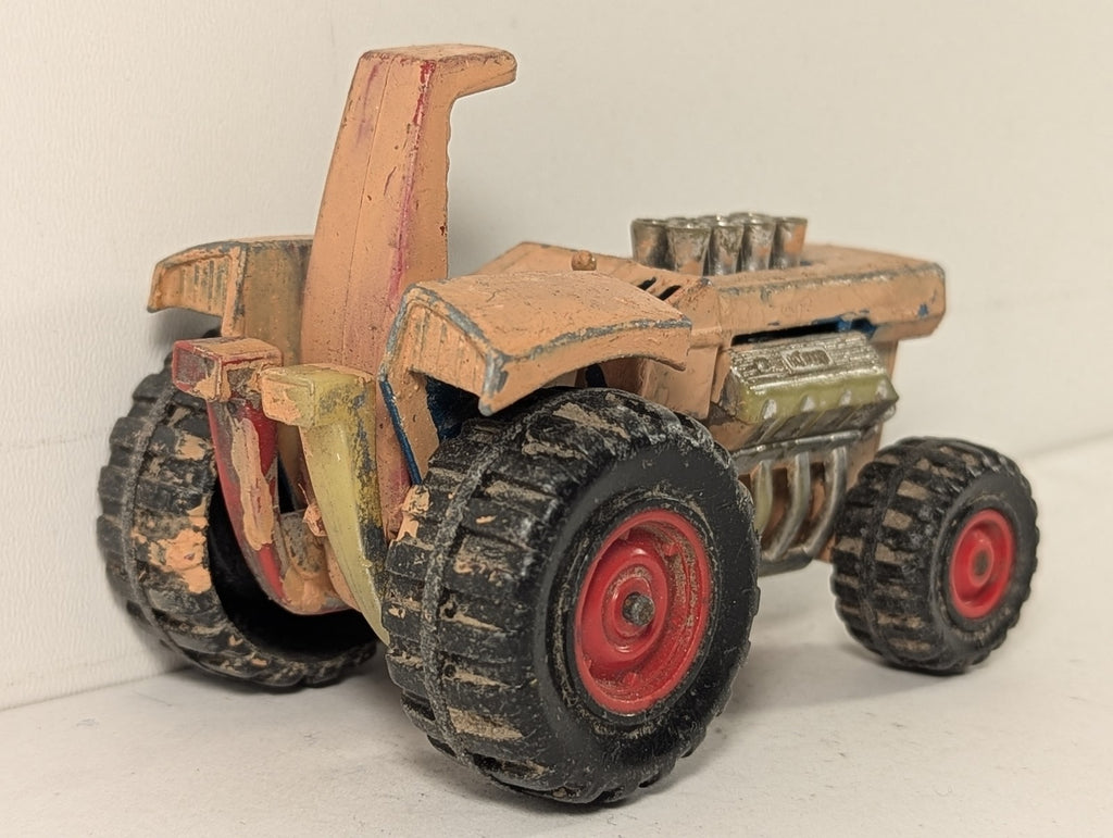Matchbox Super Kings Mod Tractor Die-cast Model Peach / Orange (Overpainted) K-3