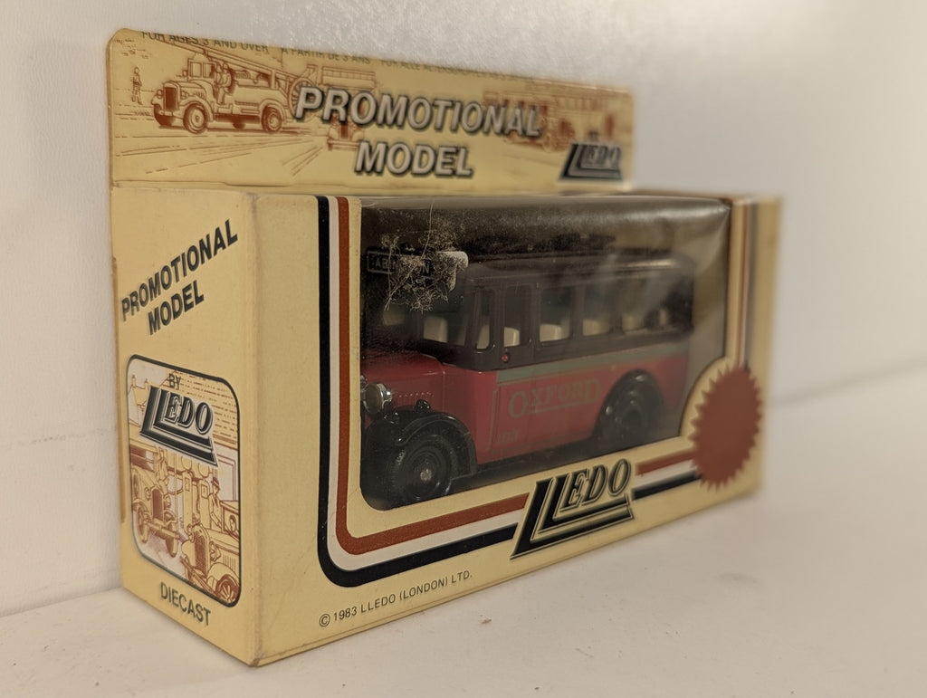 Lledo Vintage Ford Model T Bus Die-cast Bus 103 Oxford Red & Brown