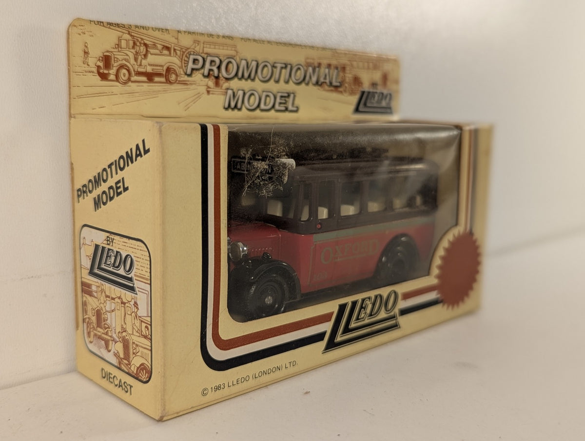 Lledo Vintage Ford Model T Bus Die-cast Bus 103 Oxford Red & Brown