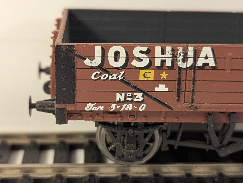 Bachmann OO Gauge RCH 7 Plank Wagon Goods Wagon No. 3 Joshua Gray 37-078