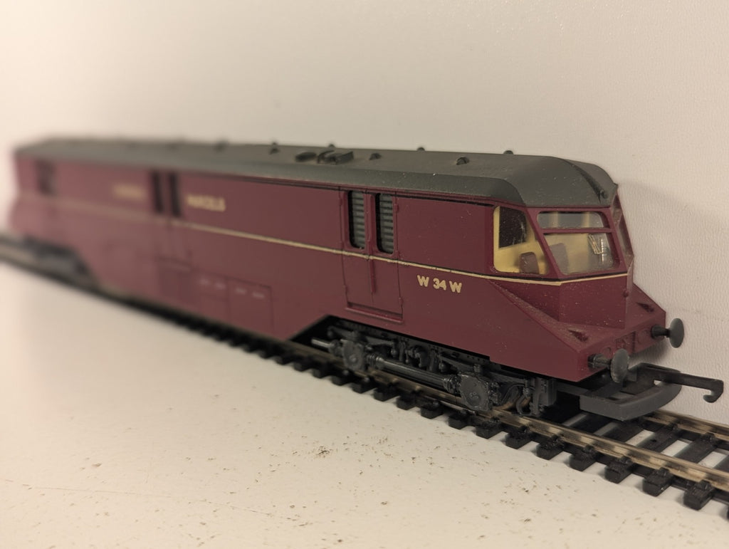 Lima OO Gauge GWR Diesel Railcar No. 34 Express Parcels W 34 W BR Maroon