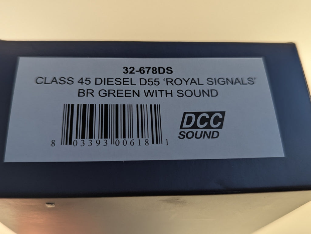 Bachmann Branchline 32-678DS Class 45 Diesel D55 'Royal Signals'  With DCC Sound