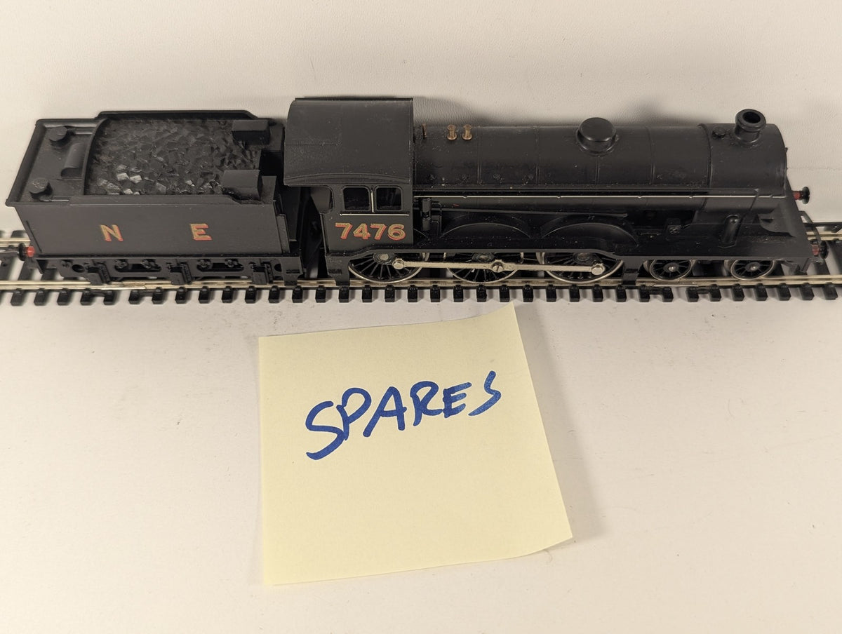 Hornby OO Gauge Class B12 Steam Locomotive 7476 NE Black R150 Spares or Repair