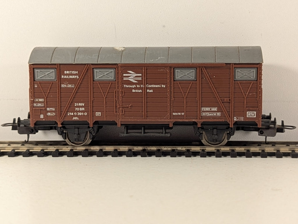 Lima OO Gauge BR Ferry Van Goods Wagon 214 0 391-0 BR Brown 305615