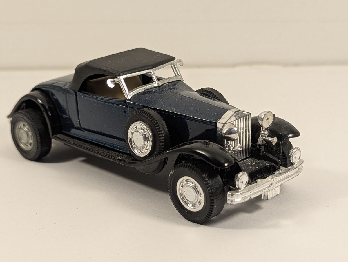 Yatming 1:64 1931 Rolls-Royce Phantom II Die-cast Model Car Dark Blue and Black