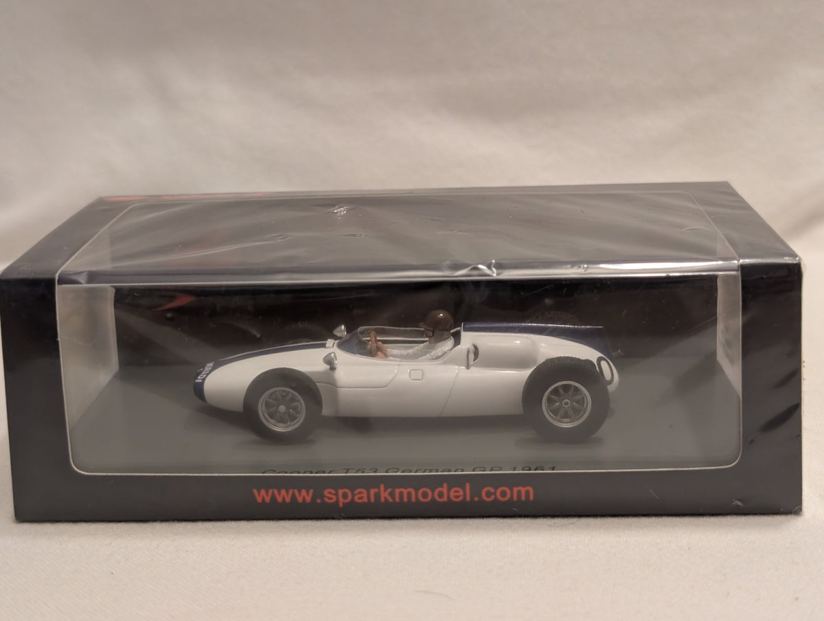 Spark 1:43 Cooper T53 German GP 1961 Ian Burgess Die-cast Car 30