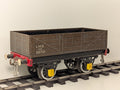 Hornby O Gauge Tinplate LMS 5 Plank Open Wagon Brown - Repainted Axle Box