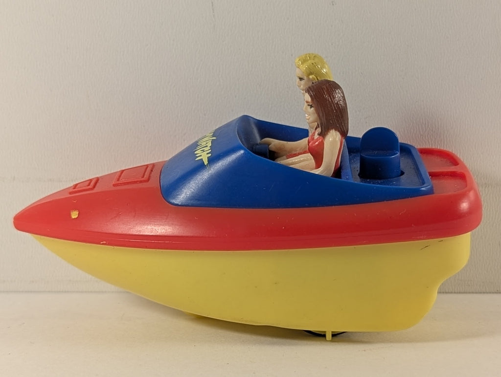Burger King Baywatch Speedboat Toy Fast Food Toy Baywatch Red, Yellow and Blue