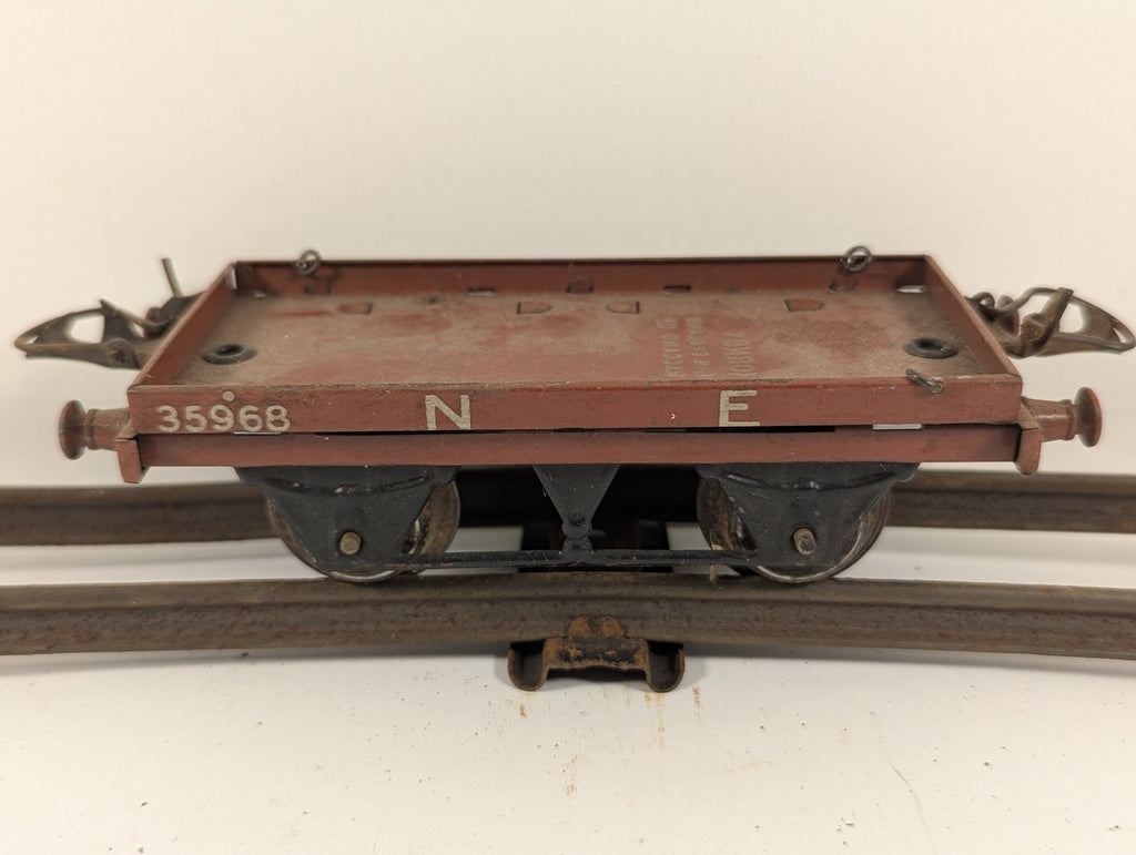 Hornby O Gauge No. 1 Flat Truck Goods Wagon 35968 NE Bauxite