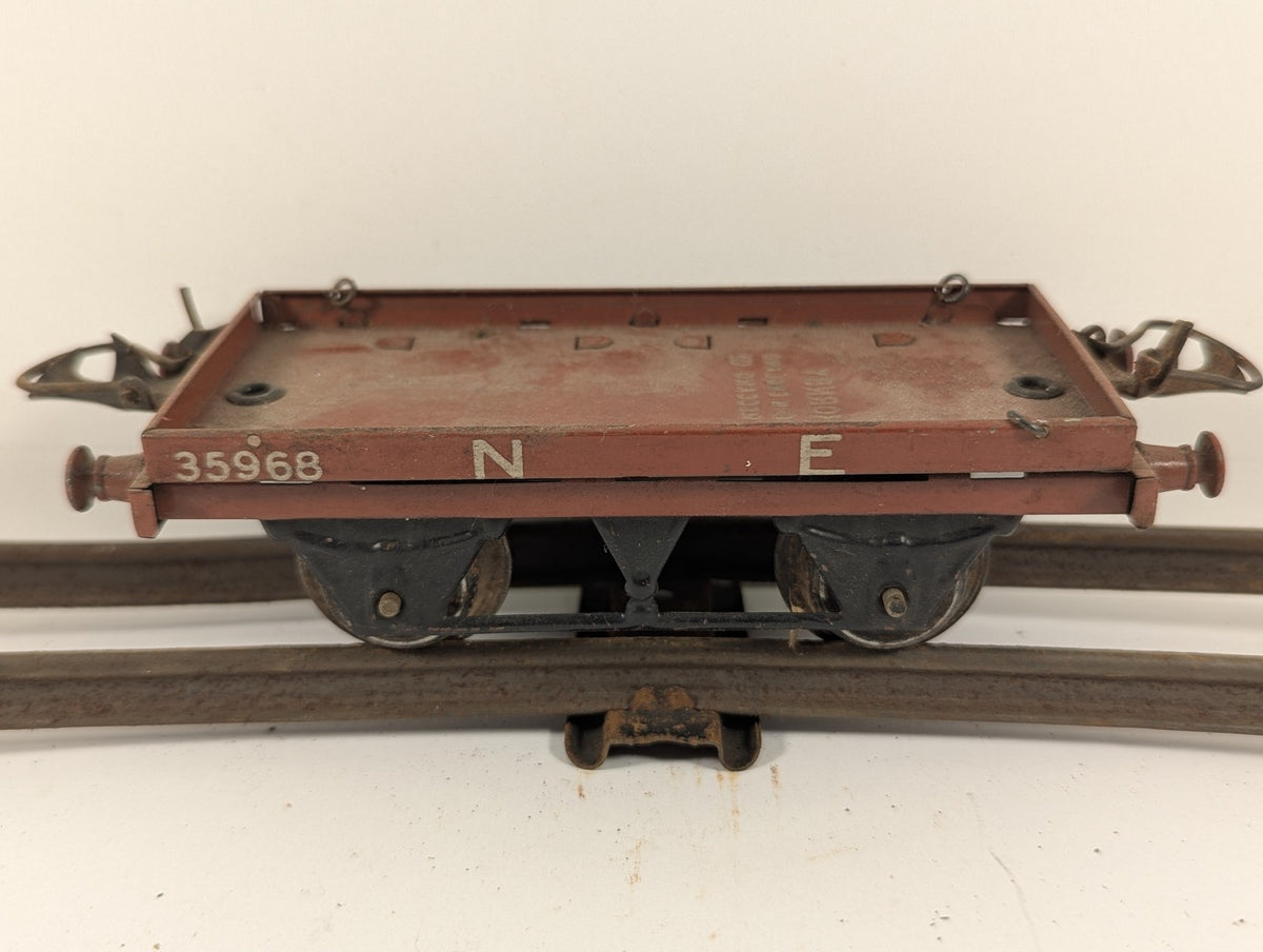 Hornby O Gauge No. 1 Flat Truck Goods Wagon 35968 NE Bauxite