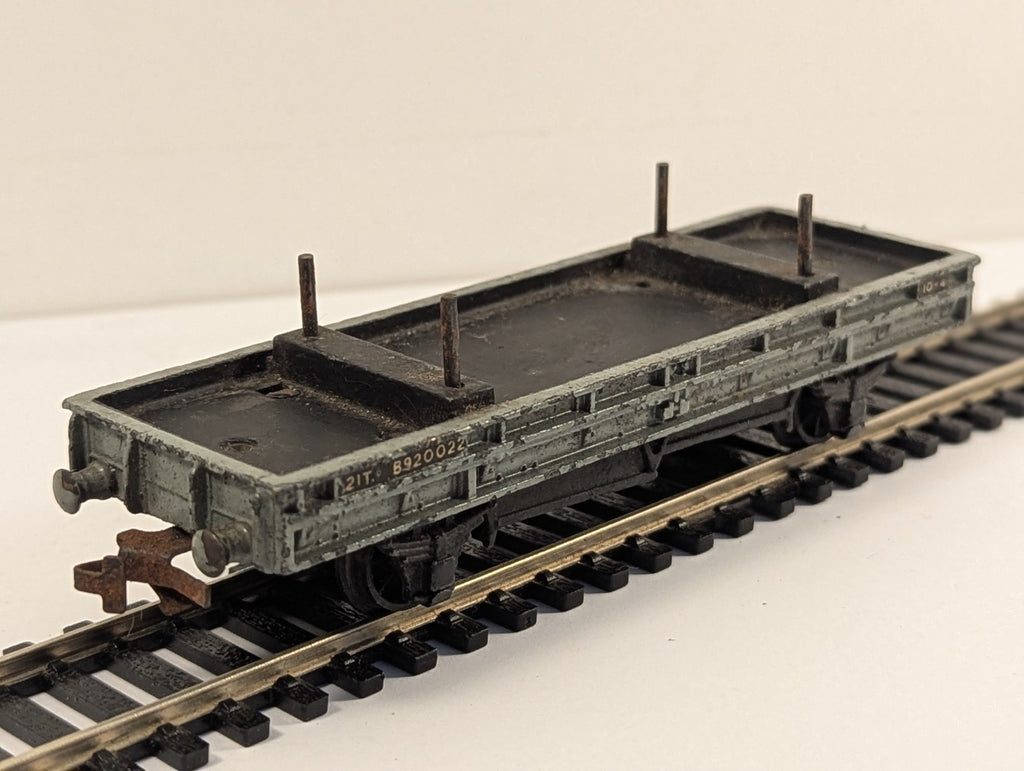 Hornby Dublo 4615 OO Gauge BR Grey Double Bolster Wagon B920022