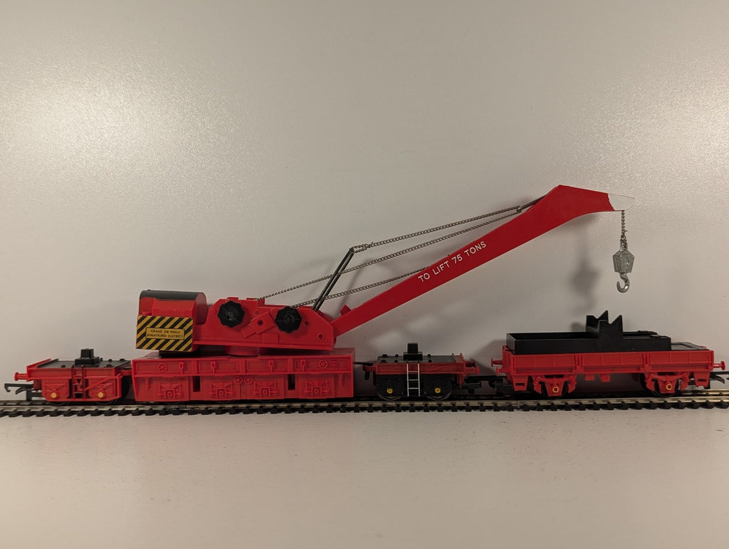 Hornby OO Gauge BR 75 Ton Breakdown Crane DB966111 BR Red R063
