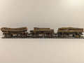 Roundhouse HO Scale Old Timer Series 26' Log & Timber Car Set (3-in-1) Craft Kit