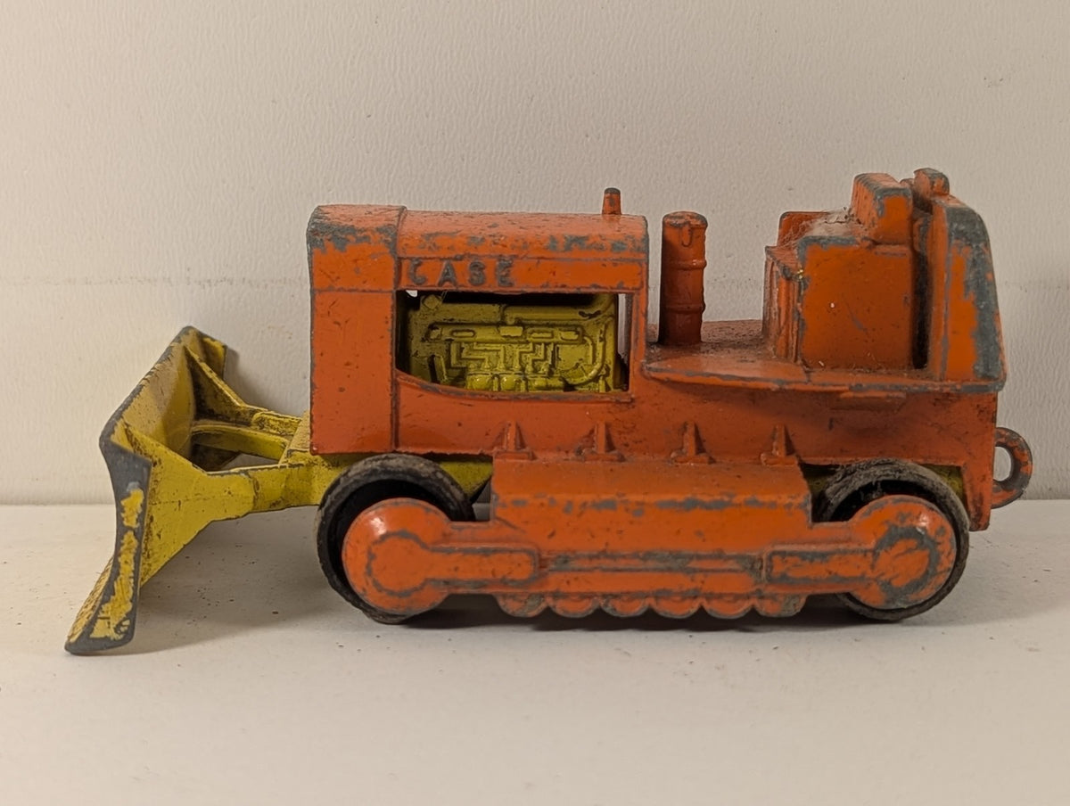 Matchbox King Size Case Tractor Die-cast Model Orange and Yellow K-2