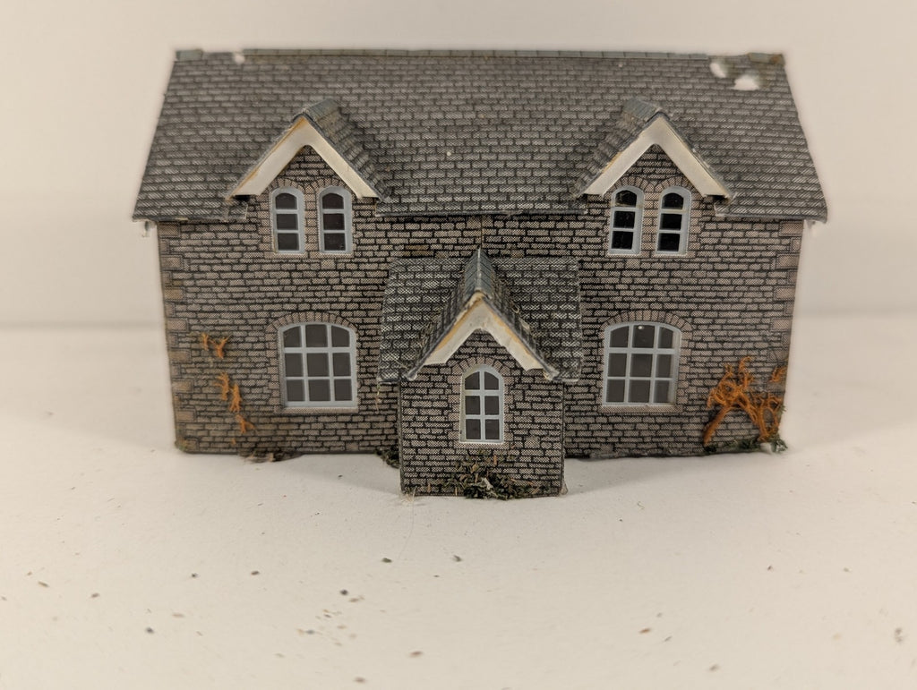 Metcalfe N Gauge Stone Semi-Detached Cottages Model Building