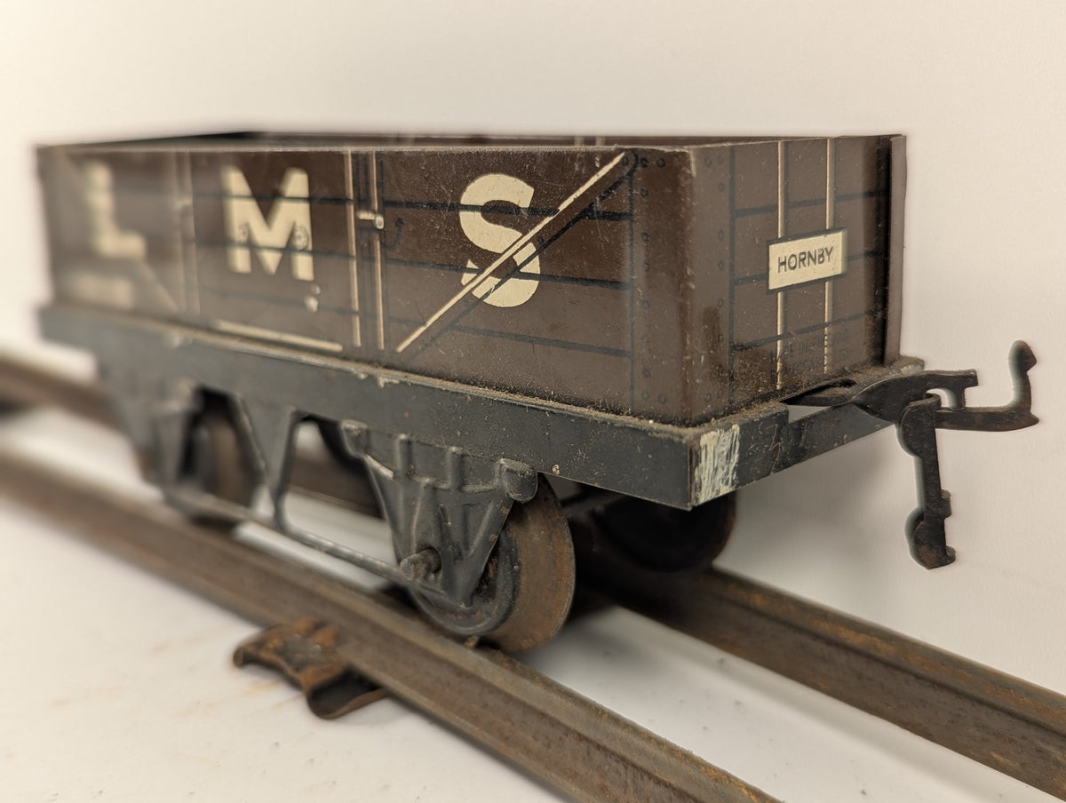 Hornby O Gauge No. 1 Open Wagon Goods Wagon 12530 LMS Brown