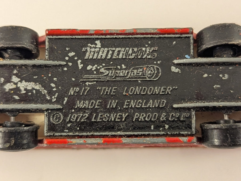 Matchbox The Londoner Die-cast Bus Red with 'Swinging London' decals 17