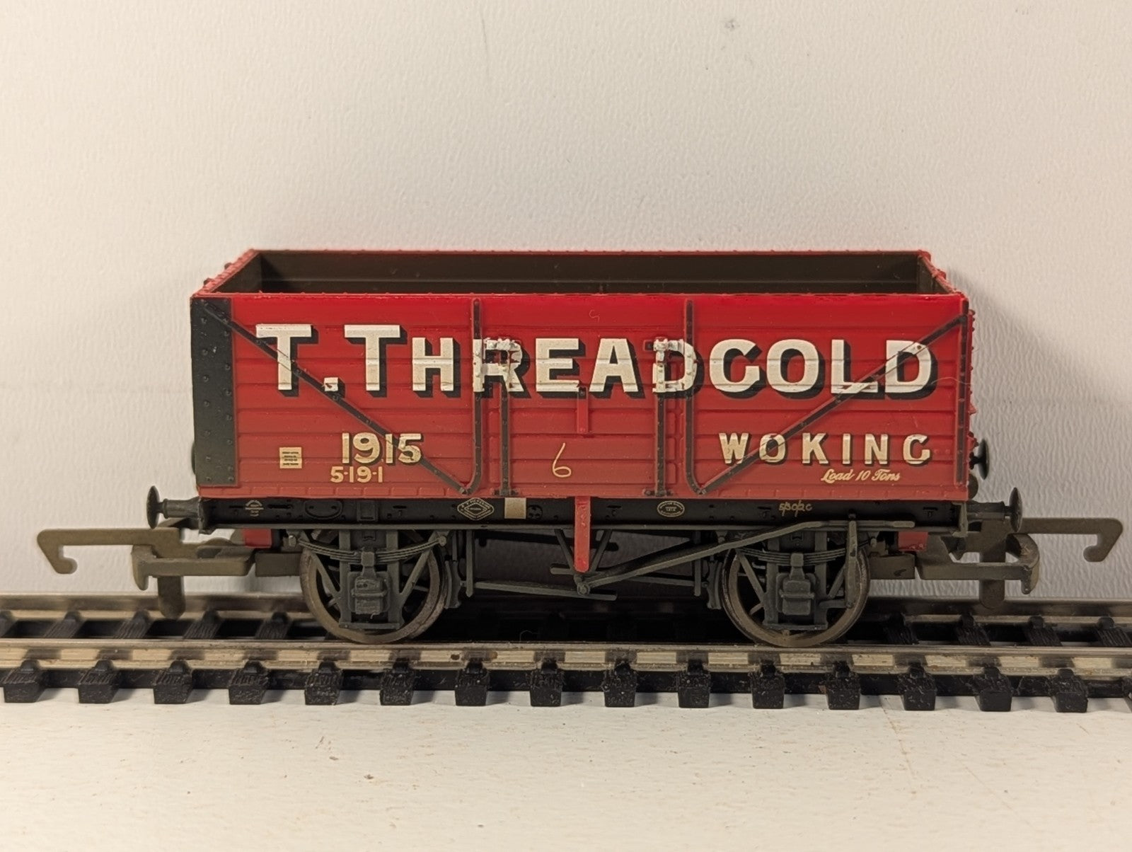 Hornby OO Gauge 7-Plank Open Wagon Goods Wagon 1915 T. Threadgold