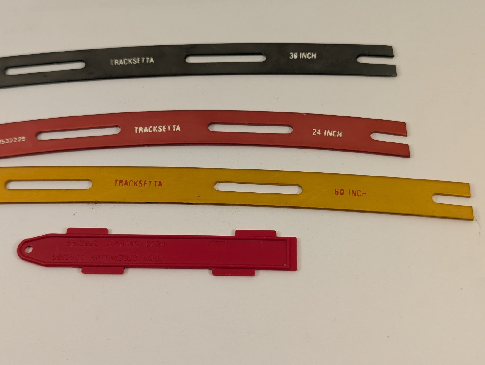 Tracksetta OO Gauge Curve Templates and Spacing Gauge Track Laying Tools
