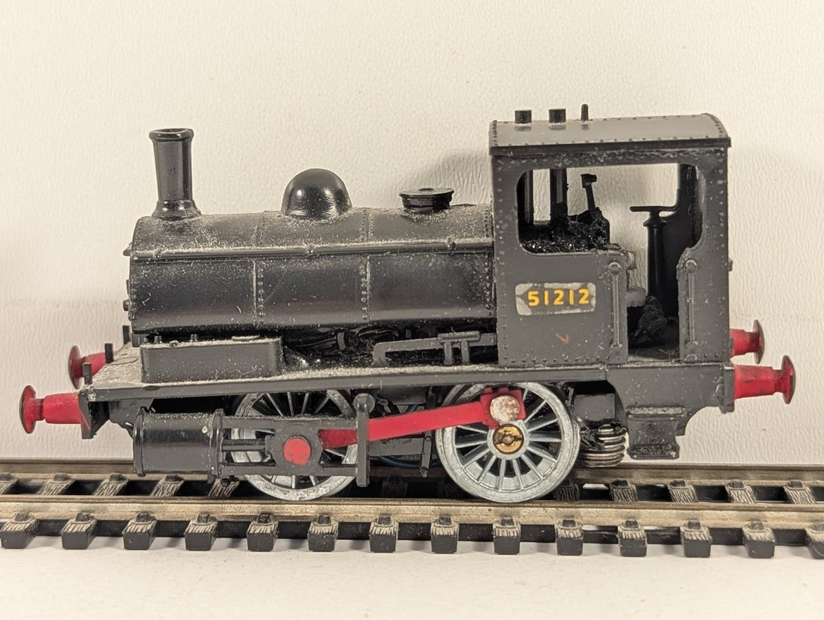 Hornby OO Gauge L&Y Class 21 Pug 0-4-0ST Steam Locomotive 51212 BR Black