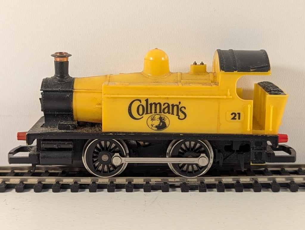Hornby R155 OO Gauge Holden Class 101 0-4-0T “Colman’s” Yellow Loco – Faults