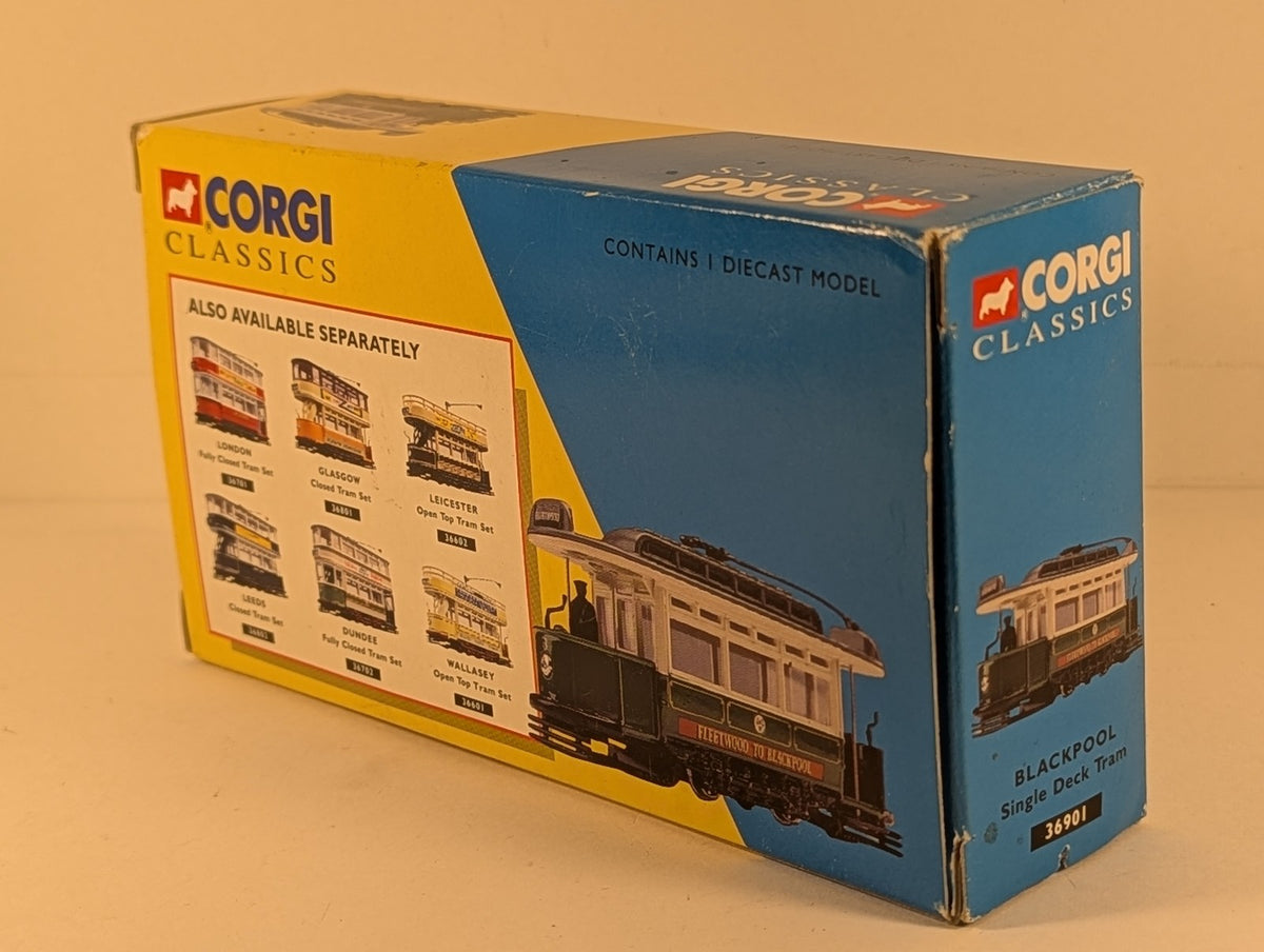 Corgi Blackpool Single Deck Tram 3 Green and Cream 36901