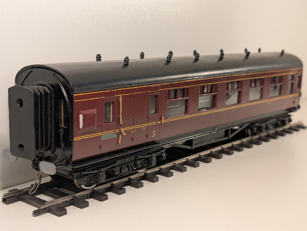 Leeds Company O Gauge Kitbuilt LMS Maroon 3rd Brake Coach 9113